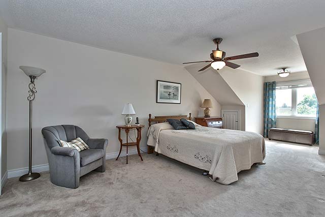 Bedroom in loft area.