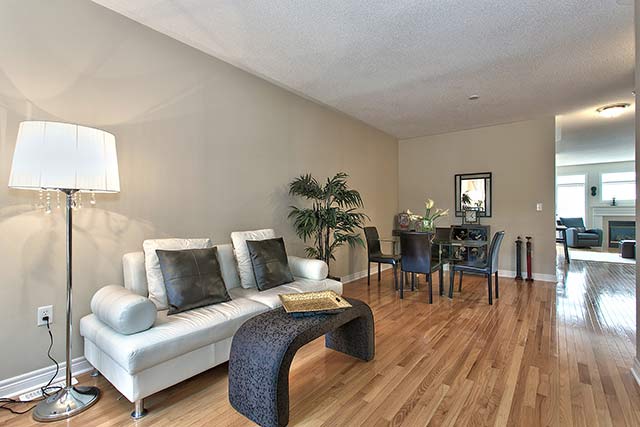 Living and dining room.