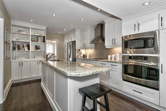 Renovated gourmet kitchen.
