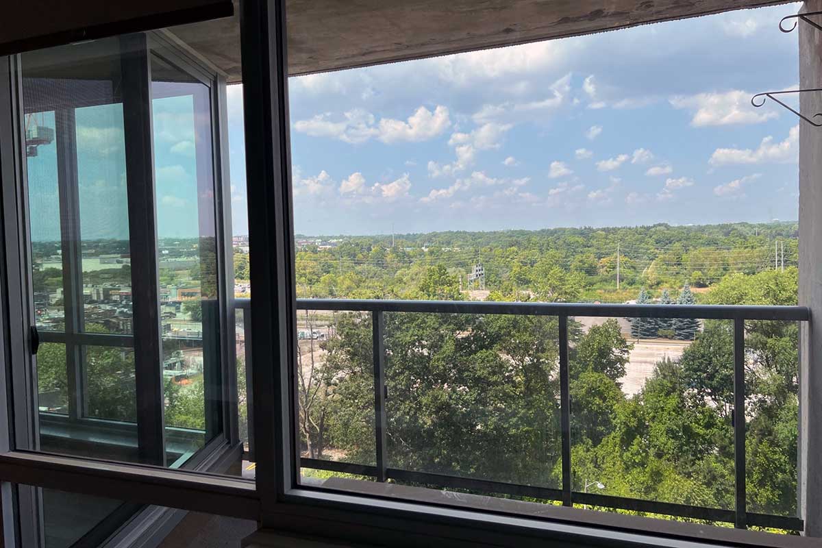 Balcony and view